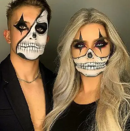 نقاشی روی صورت برای هالووین نقاشی روی صورت برای هالووین