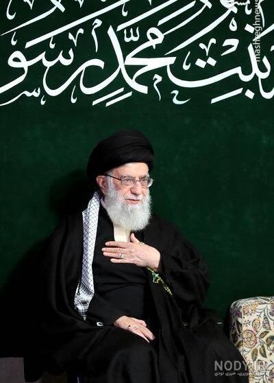 عکس رهبر برای فاطمیه