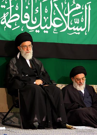 عکس رهبر در ایام فاطمیه