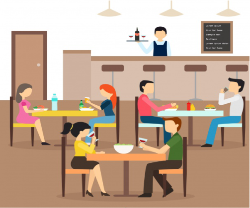 عکس کارتون رستوران جنگل
