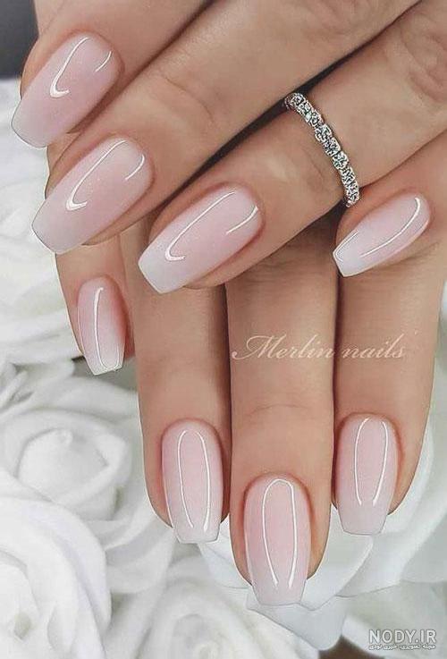 عکس مدل ناخن ذوزنقه ای