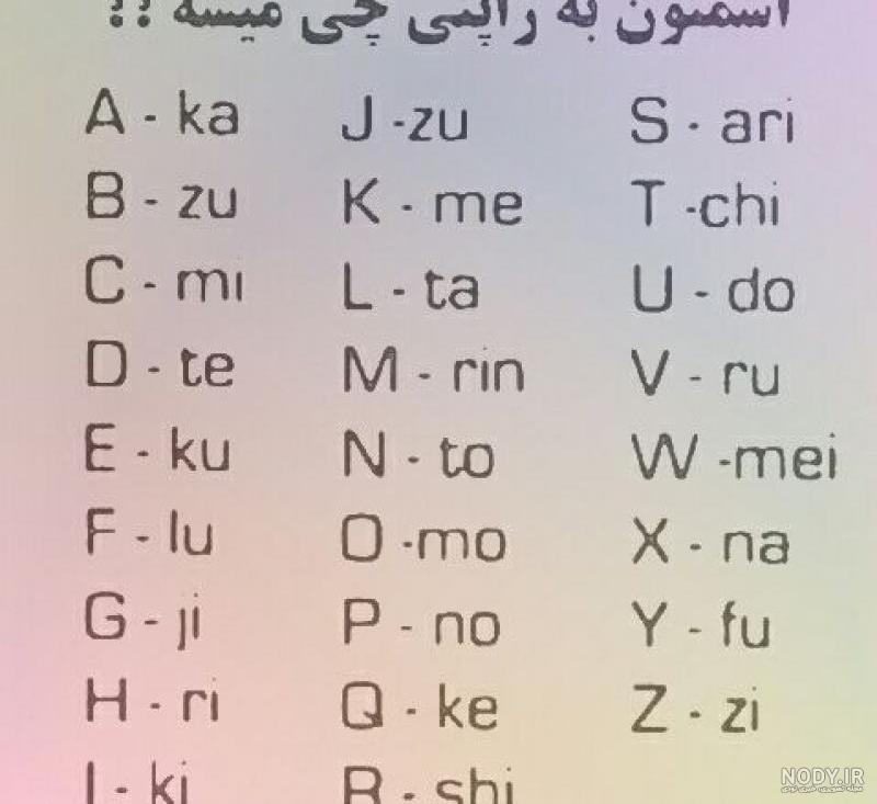 ترجمه عکس نوشته ژاپنی به فارسی