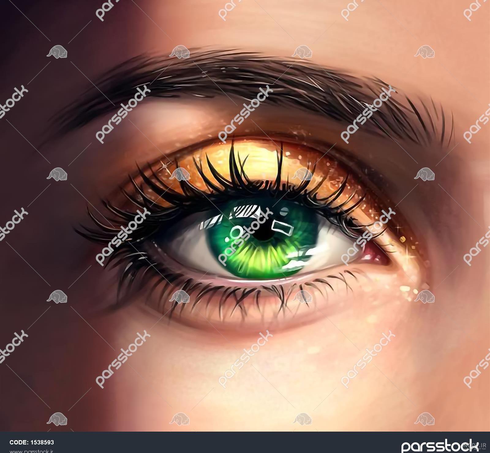 عکس نقاشی دختر چشم سبز عکس نقاشی دختر چشم سبز