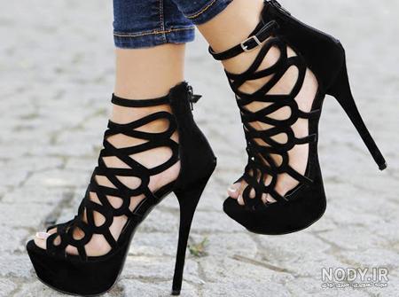 عکس کفش های پاشنه بلند دخترانه شیک