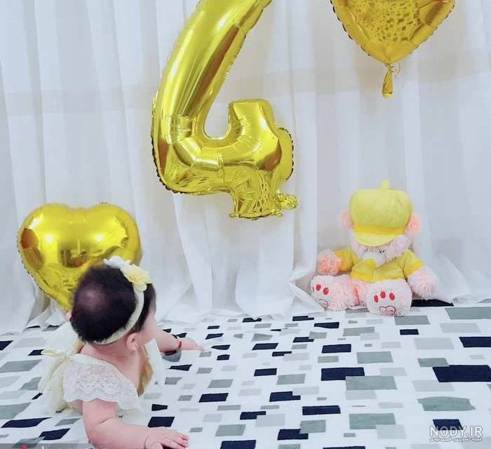 ماهگرد نوزاد با شمع