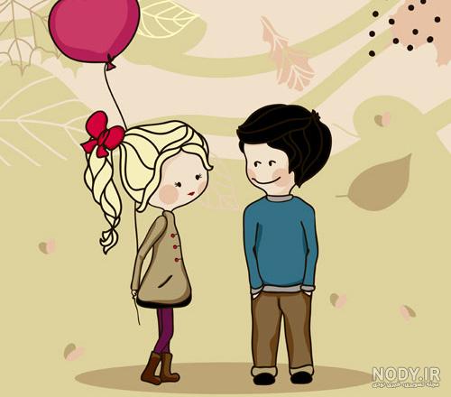 عکس عاشقانه دونفره بدون متن بنفش
