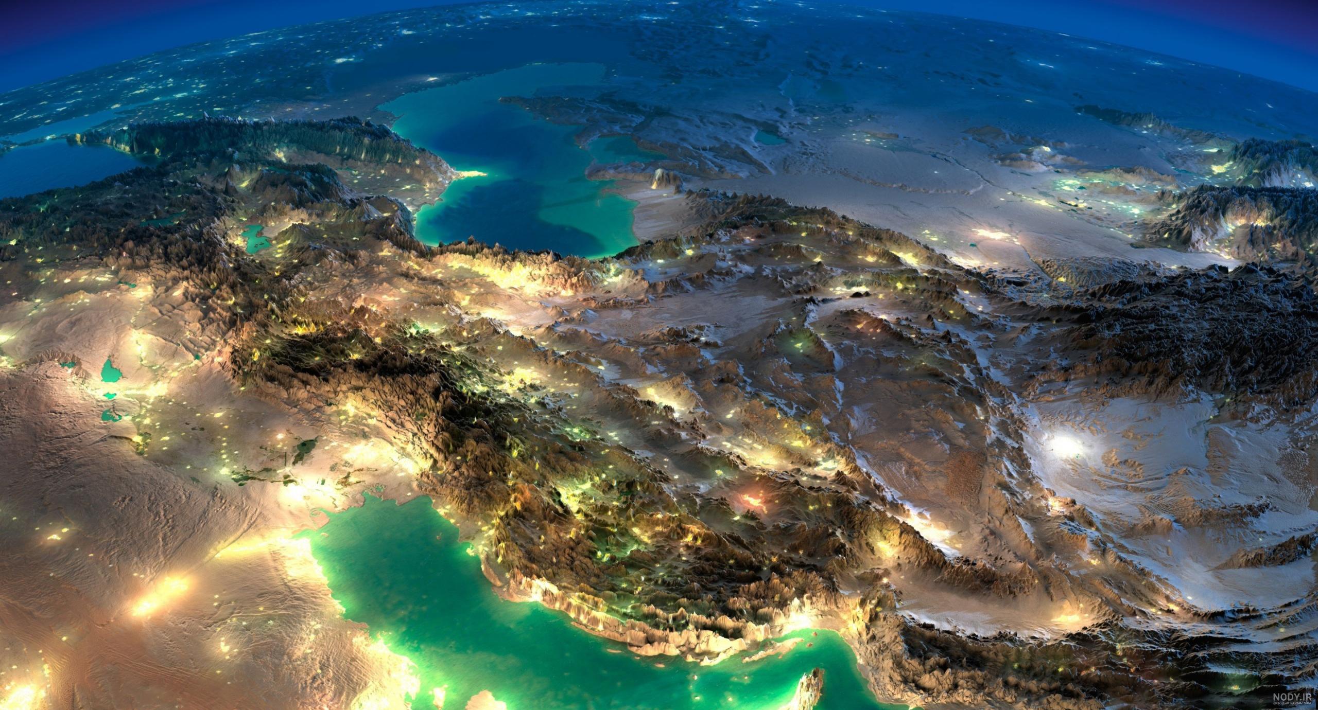 عکس نقشه زیبای ایران