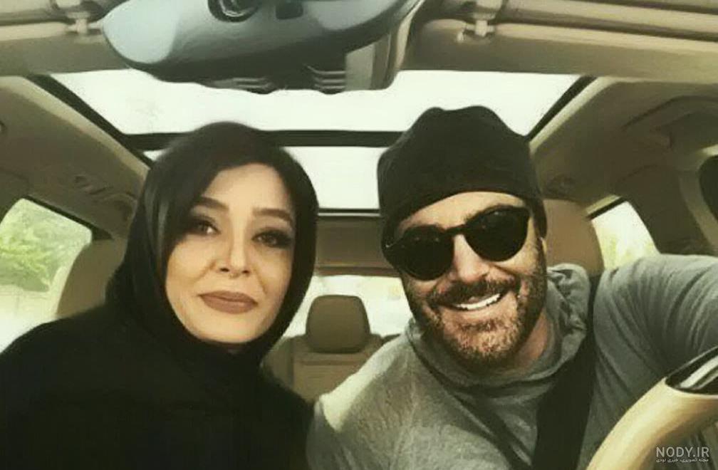 محمدرضا گلزار و همسرش و فرزندشان