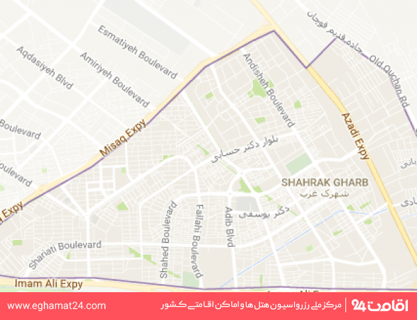 مساحت قاسم آباد مشهد