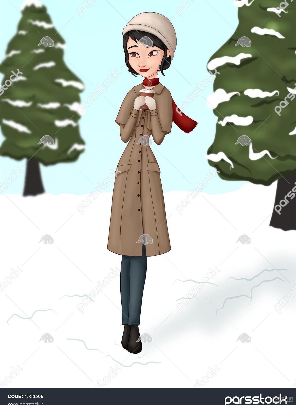 نقاشی آدم برفی با پنبه