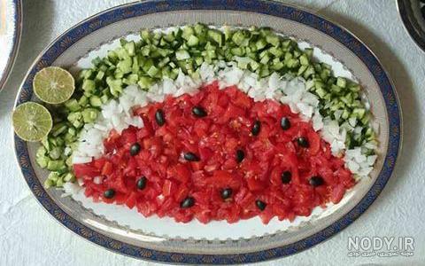 سالاد سبزیجات برای شام سالاد سبزیجات برای شام