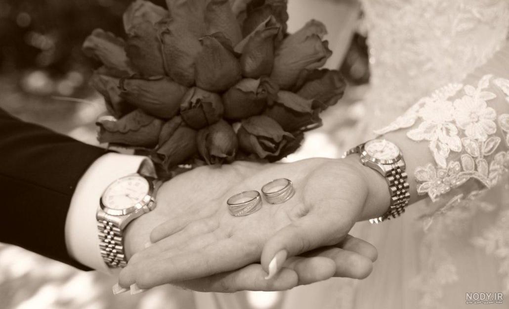 عکس عروس و داماد عاشقانه