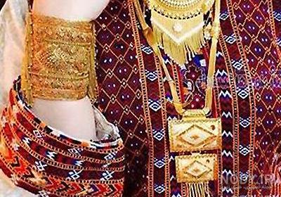 عکس سنجاق طلای بلوچی