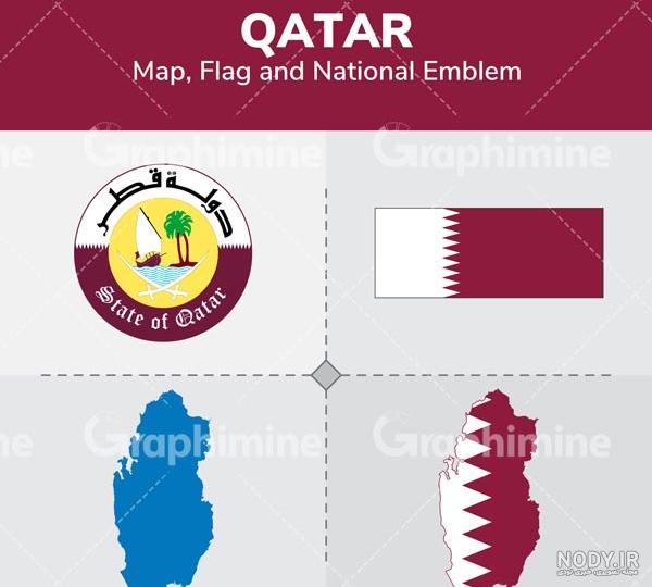 نقشه قطر و همسایگان نقشه قطر و همسایگان