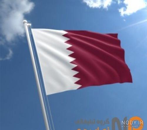 پرچم قطر و ایران پرچم قطر و ایران