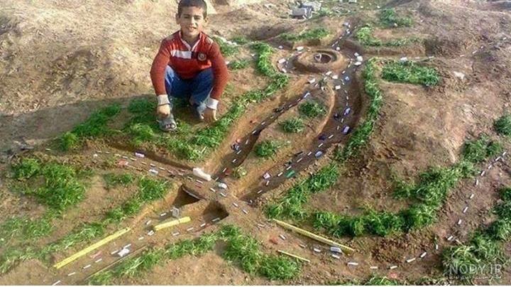 عکس پسر بچه روستایی
