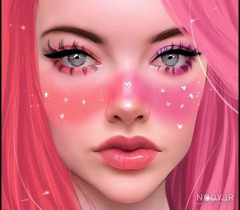 عکس دخترونه صورتی شیک