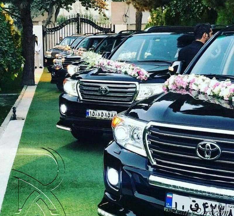 عکس تزیین ماشین عروس شاسی بلند عکس تزیین ماشین عروس شاسی بلند