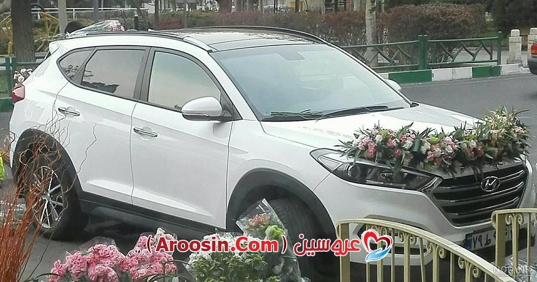 ماشین عروس شاسی بلند سفید ماشین عروس شاسی بلند سفید