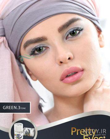 رنگ لنز سبز ابی