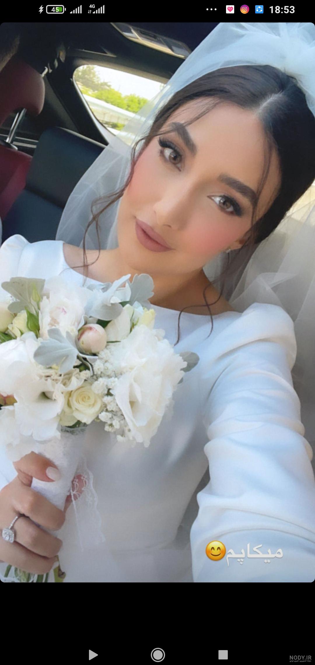 عکس عروسی ملینا تاج