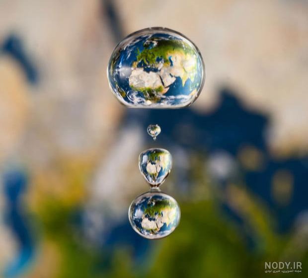 عکس قطره آب روی برگ عکس قطره آب روی برگ