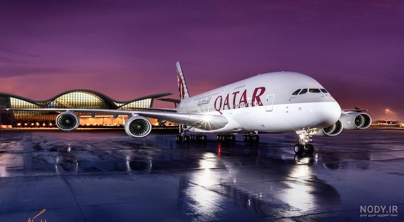 عکس بلیط هواپیما قطر