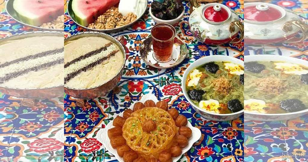 عکس سفره افطار ساده
