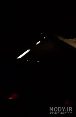 عکس شب جاده هراز