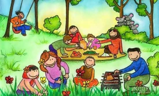 عکس نقاشی روز طبیعت