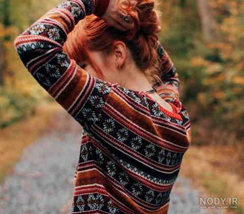 عکس دختر باحجاب در پاییز