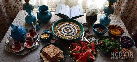 سفره مهمانی ساده
