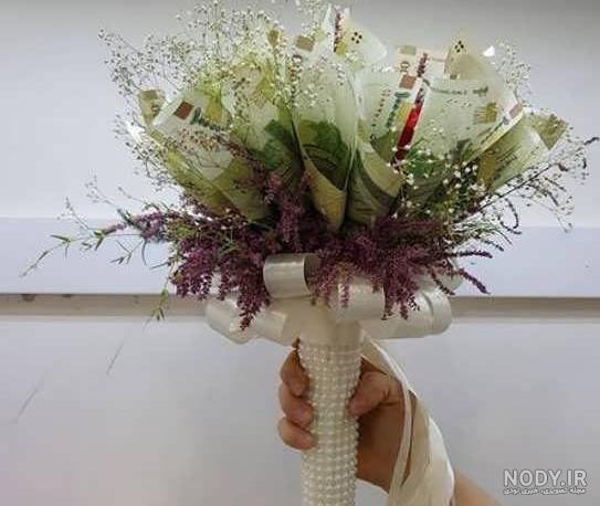 عکس دسته گل عروس با پول