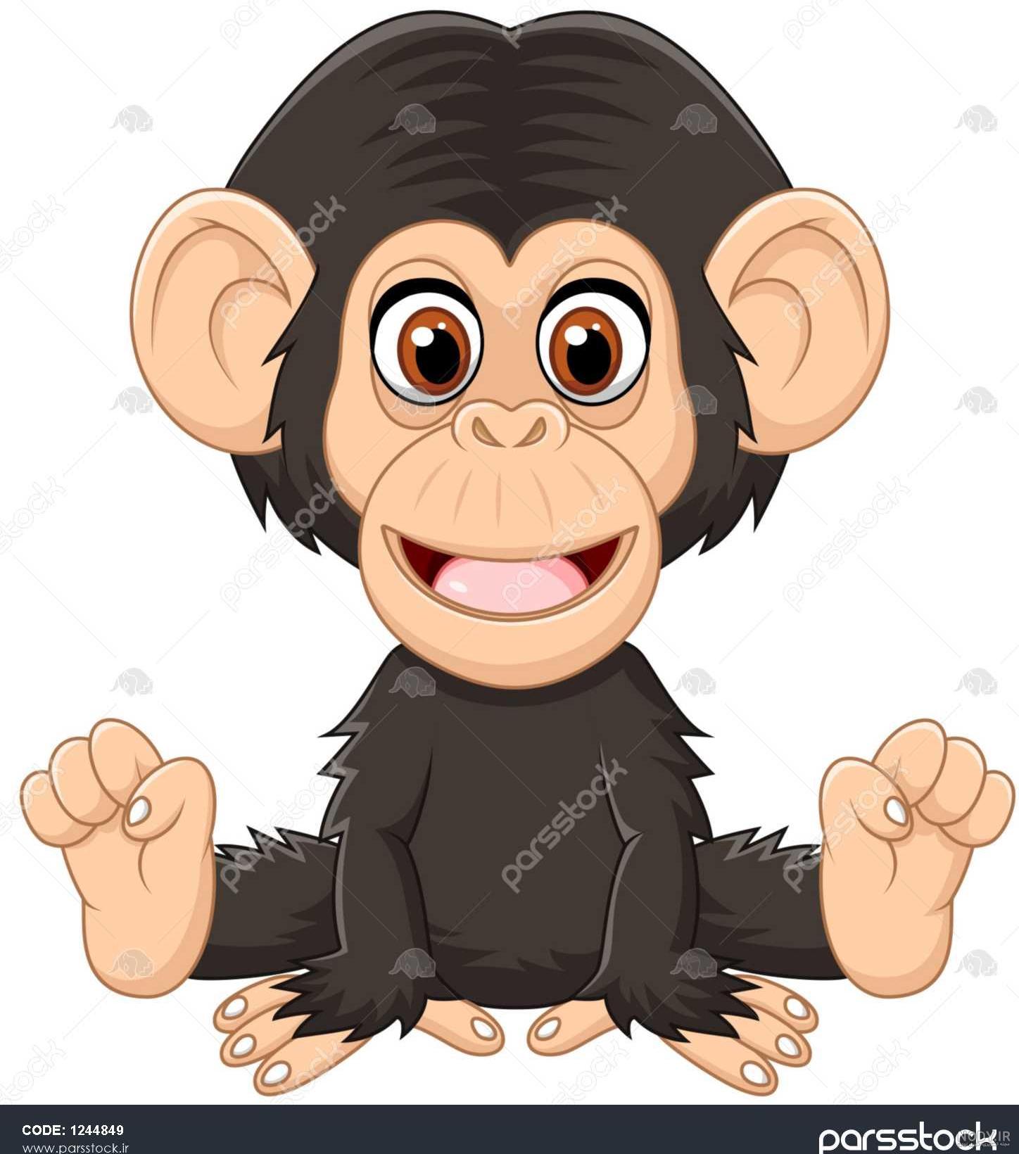 عکس شامپانزه کارتونی