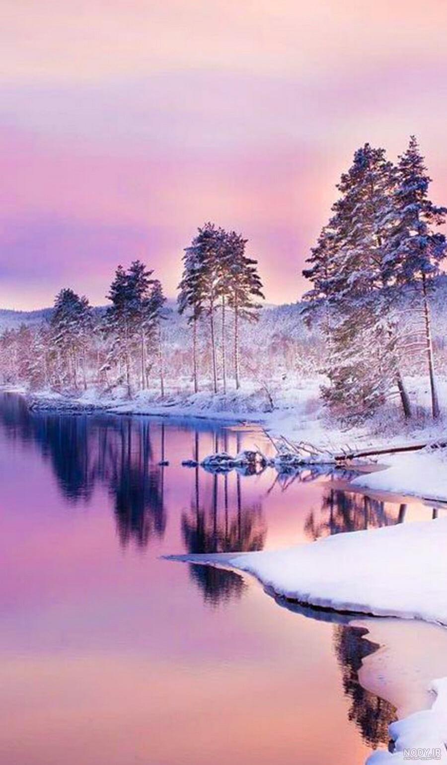 عکس برای پروفایل طبیعت زمستان
