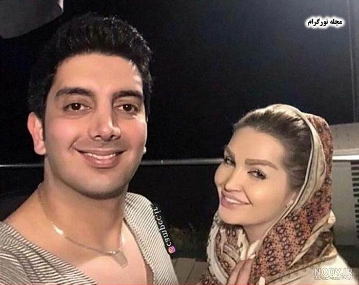 عکس فرزاد فرزین و همسرش و فرزندش