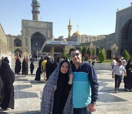 عکس نیوشا ضیغمی در مشهد مقدس