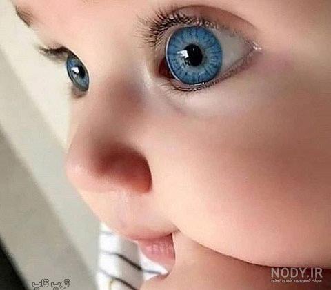عکس کودک چشم رنگی