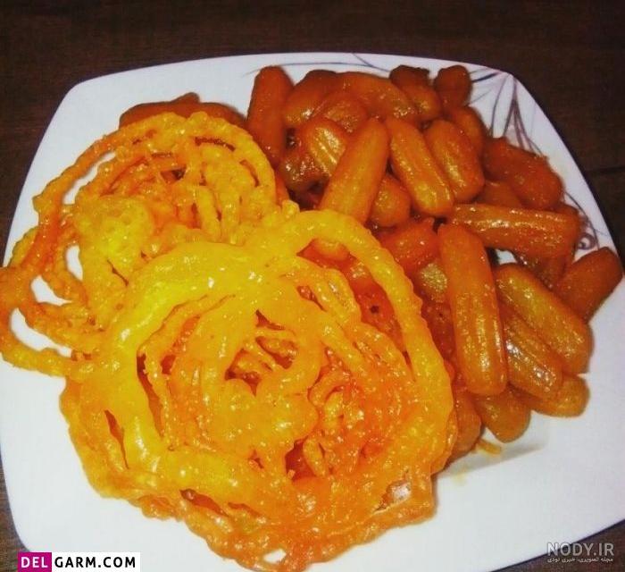 زولبیا بامیه رنگی
