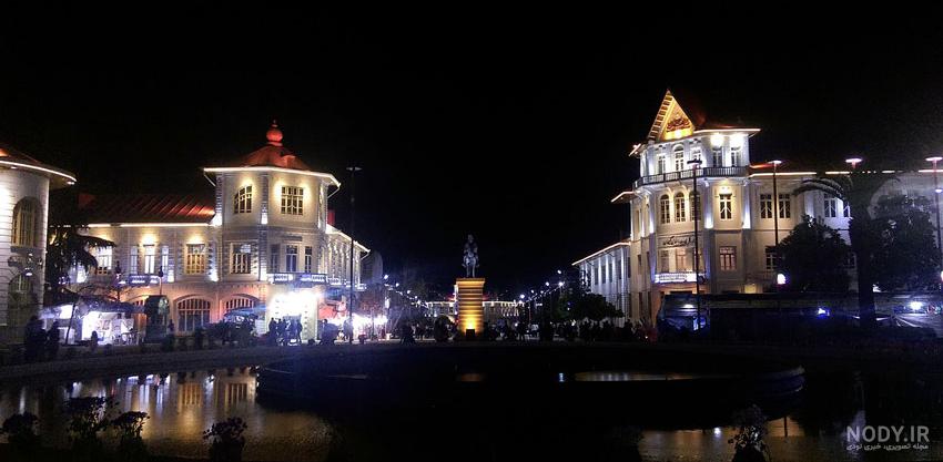 عکس جاده شمال شب