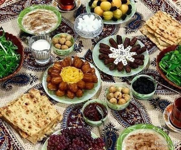 عکس سفره افطاری عکس سفره افطاری