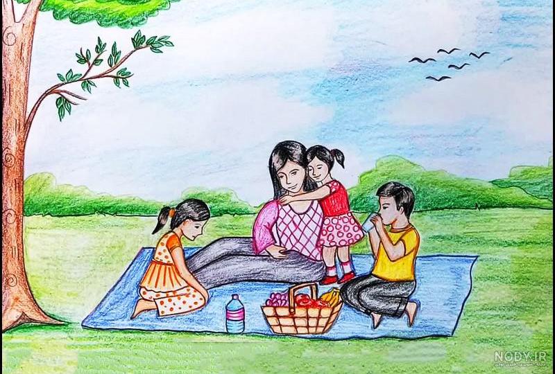 عکس نقاشی برای سیزده بدر