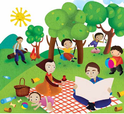 عکس نقاشی در مورد سیزده بدر