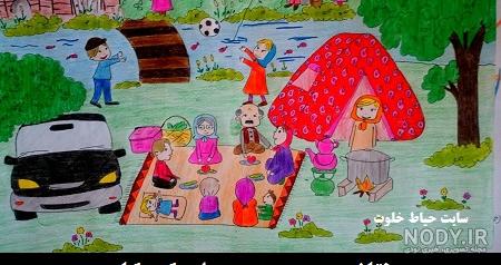 عکس های سیزده بدر نقاشی