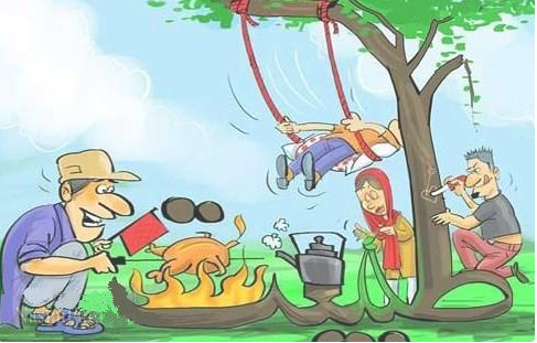 نقاشی سیزده بدر سخت