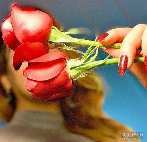 پروفایل قرمز دخترانه