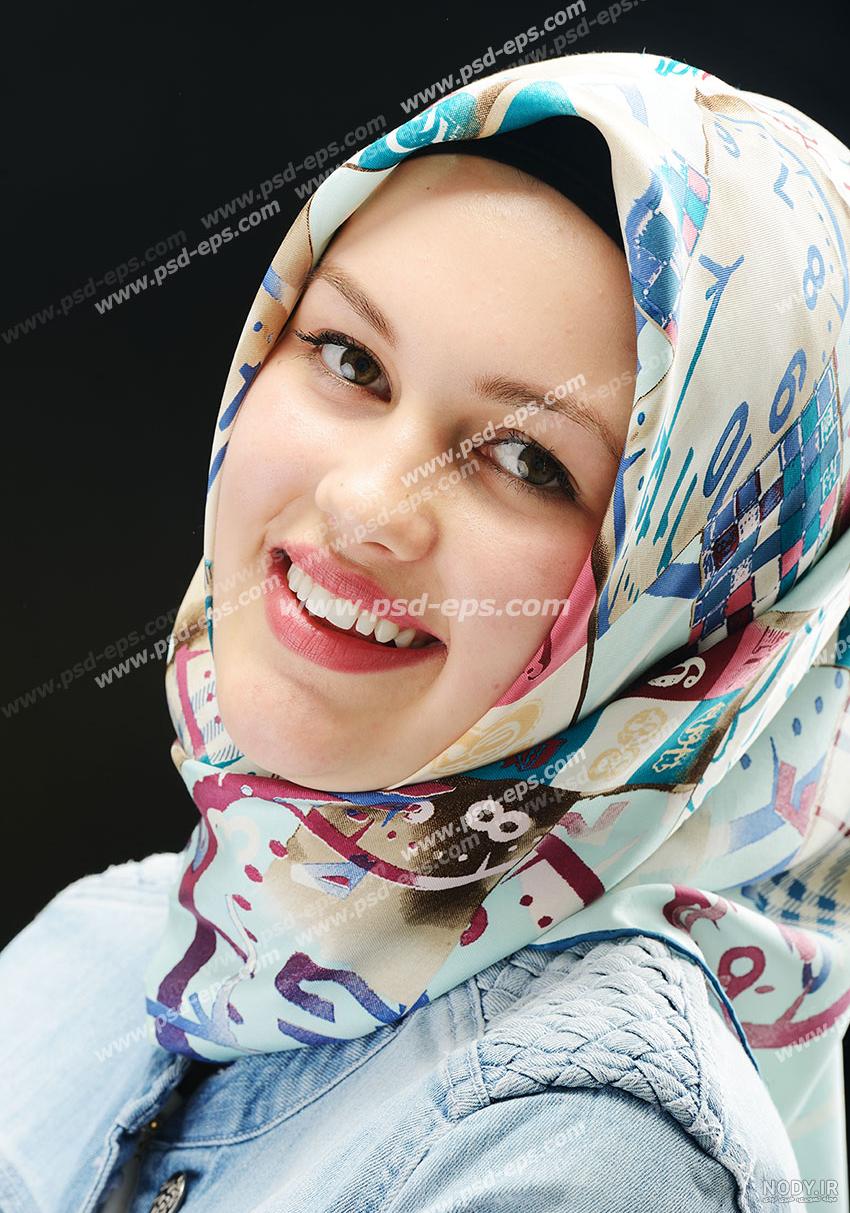عکس زن با روسری