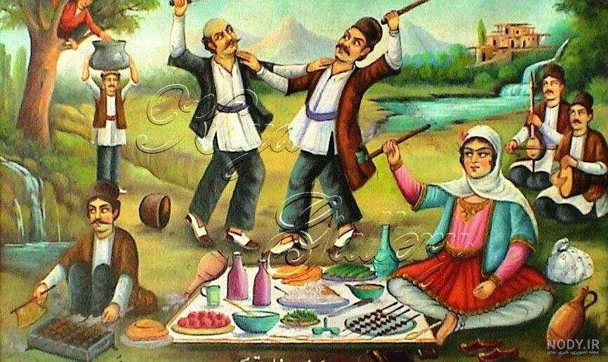 عکس سیزده بدر در طبیعت
