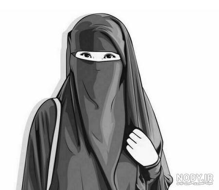 عکس صورت دختر چادری
