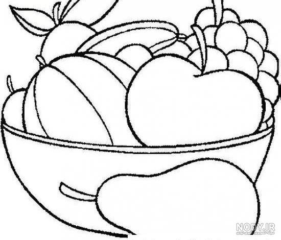 طرز چیدن میوه در ظرف گرد